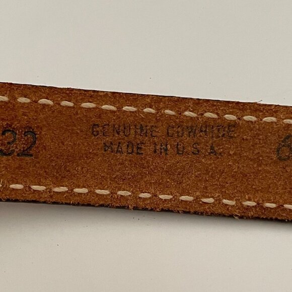 Handmade Set of Two Brown Leather Snap Closure Cowgirl Cuff Bracelets Large - Picture 11 of 12